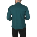 DeepSEA Slim Fit Dar Kesim Pamuklu Spor Gömlek Jakar Kumaş Likralı Gömlek 2500552