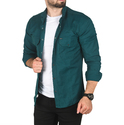 DeepSEA Slim Fit Dar Kesim Pamuklu Spor Gömlek Jakar Kumaş Likralı Gömlek 2500552