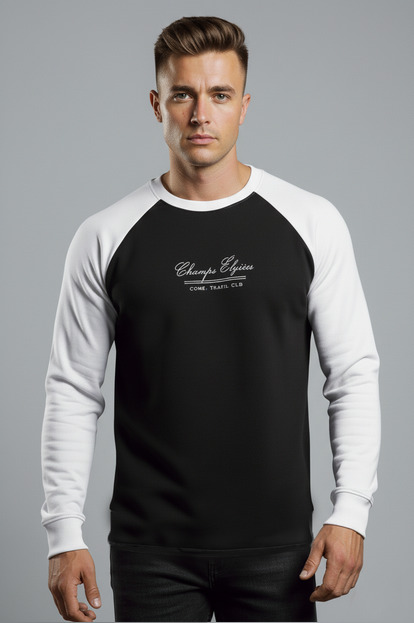 DeepSEA Dar Kesim Kapüşonlu Sweatshirt Süet Kumaş Kanguru Cep Hoodie Sweatshirt 2608510