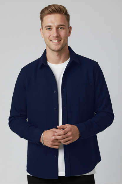 DeepSEA  Fitilli Kadife Gömlek 2600758