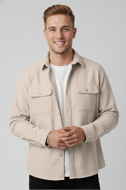 DeepSEA  Fitilli Kadife Gömlek 2600759