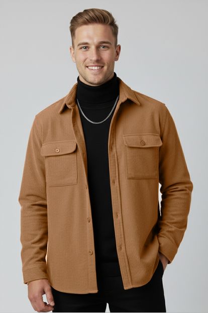 DeepSEA  Fitilli Kadife Gömlek 2600759