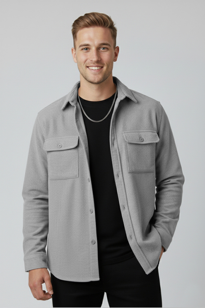 DeepSEA  Fitilli Kadife Gömlek 2600759