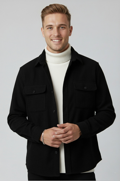 DeepSEA  Fitilli Kadife Gömlek 2600759