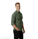 DeepSEA Likralı Kumaşı Fitilli Slim Fit Uzun Kollu Gömlek 2500805