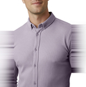 DeepSEA Likralı Kumaşı Fitilli Slim Fit Uzun Kollu Gömlek 2500805
