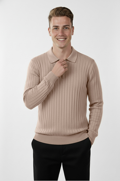 DeepSEA Baklava Desenli Yarım Balıkçı Yaka Triko Boğazlı Kazak 2505508