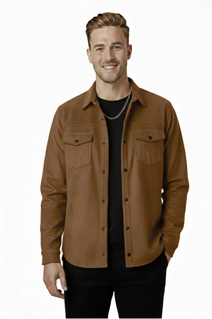 DeepSEA Çift Cep Süet Gömlek 2302329