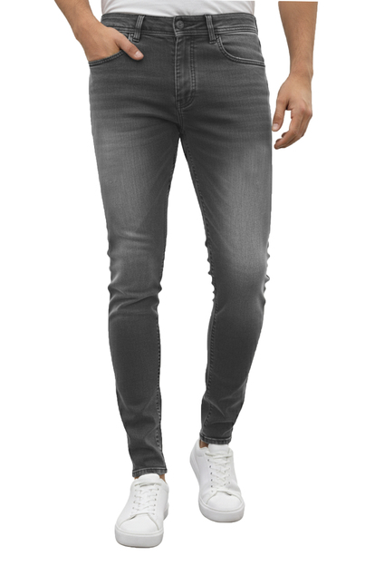 DeepSEA Slim Fit Likralı Kot Pantolon Taşlanmış Jeans 2508184