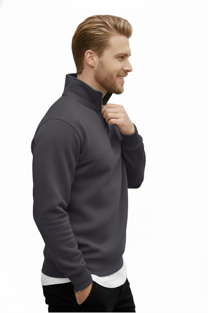 DeepSEA Dar Kesim Süet Kumaş Sweatshirt – Kapüşonlu & Şık Tasarım Sweatshirt 2600761