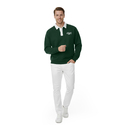 DeepSEA Relax Fit İçi Polarlı %100 Pamuk Yarım Fermuarlı Dik Yaka Sweatshirt 2600762