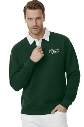 DeepSEA Relax Fit İçi Polarlı %100 Pamuk Yarım Fermuarlı Dik Yaka Sweatshirt 2600762