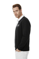 DeepSEA Relax Fit İçi Polarlı %100 Pamuk Yarım Fermuarlı Dik Yaka Sweatshirt 2600762
