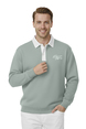 DeepSEA Relax Fit İçi Polarlı %100 Pamuk Yarım Fermuarlı Dik Yaka Sweatshirt 2600762