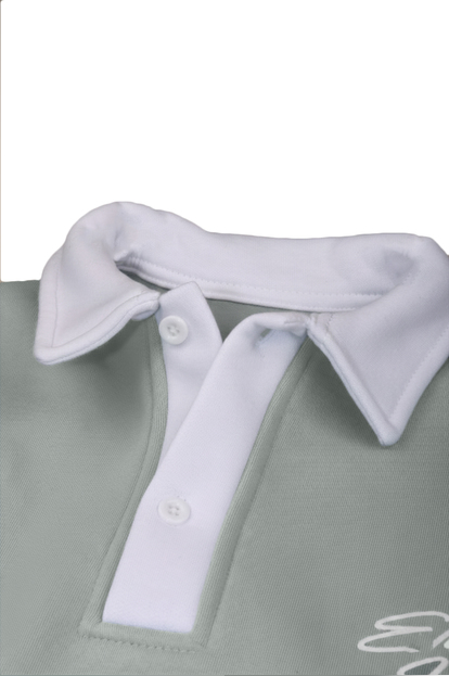DeepSEA Relax Fit İçi Polarlı %100 Pamuk Yarım Fermuarlı Dik Yaka Sweatshirt 2600762