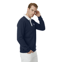 DeepSEA Relax Fit İçi Polarlı %100 Pamuk Yarım Fermuarlı Dik Yaka Sweatshirt 2600762