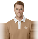 DeepSEA Relax Fit İçi Polarlı %100 Pamuk Yarım Fermuarlı Dik Yaka Sweatshirt 2600762
