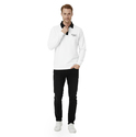DeepSEA Relax Fit İçi Polarlı %100 Pamuk Yarım Fermuarlı Dik Yaka Sweatshirt 2600762