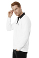 DeepSEA Relax Fit İçi Polarlı %100 Pamuk Yarım Fermuarlı Dik Yaka Sweatshirt 2600762