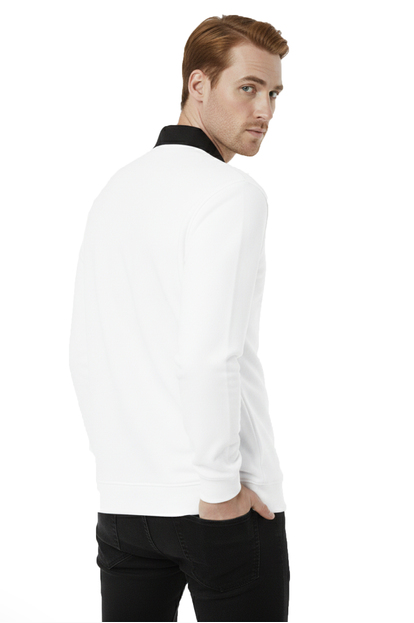 DeepSEA Relax Fit İçi Polarlı %100 Pamuk Yarım Fermuarlı Dik Yaka Sweatshirt 2600762