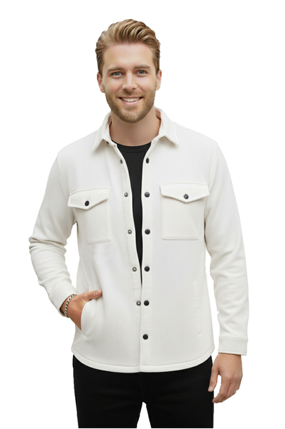 DeepSEA Slim Fit Likralı Fitilli Cepli Çıtçıtlı Spor Ceket 2500558