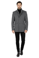 DeepSEA Şal Yaka Yakası Çıkabilen İtalyan Kesim Dik Yaka Kaşe Kaban 2407006
