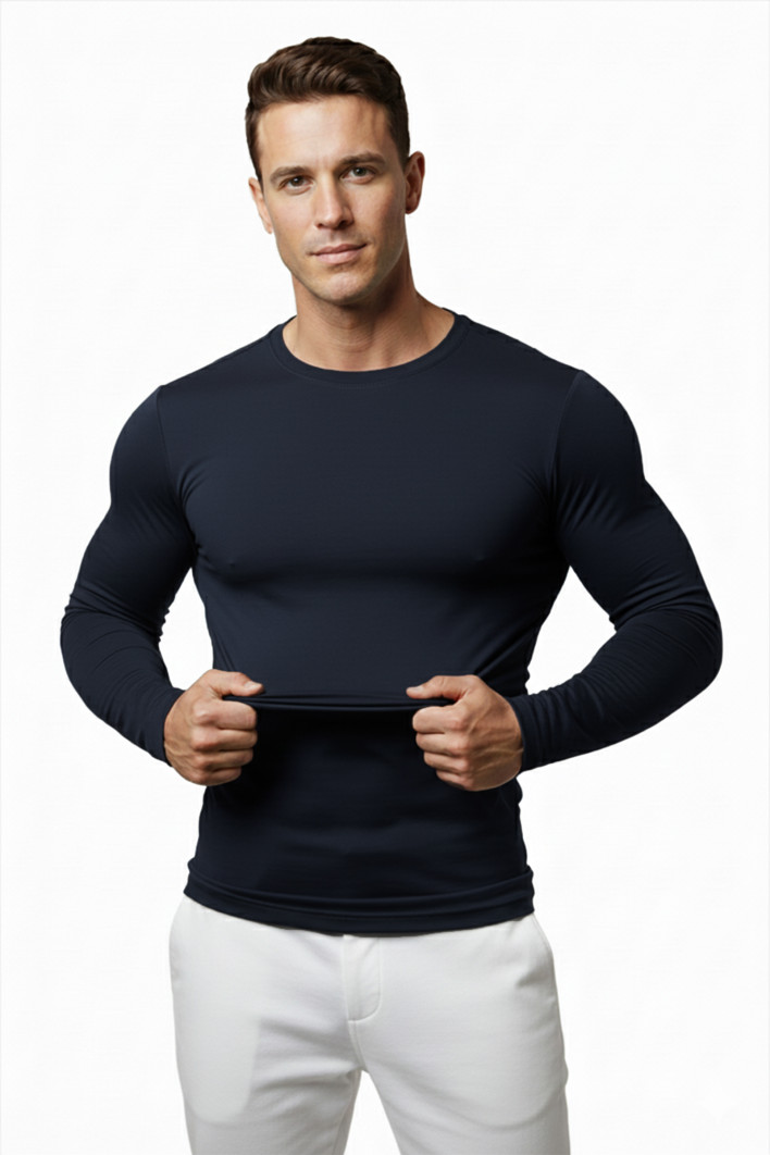 DeepSEA Uzun Kollu Sıfır Yaka Erkek Sweat 2300423 2
