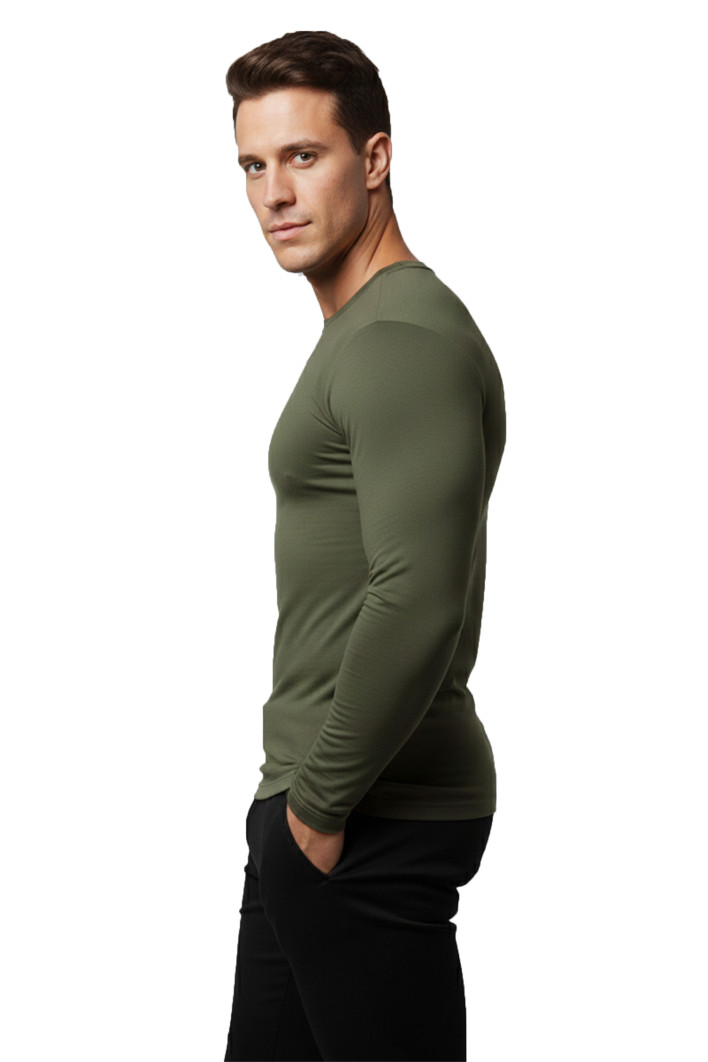 DeepSEA Uzun Kollu Sıfır Yaka Erkek Sweat 2300423 2