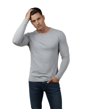 DeepSEA Uzun Kollu Sıfır Yaka Erkek Sweat 2300423