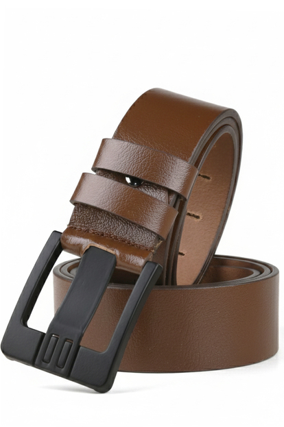 DeepSEA %100 Hakiki Deri Kemer Kalın Dilli Erkek Spor Kemer| Spor & Günlük Kullanım | Kısaltılabilir | Yerli Üretim 2502655