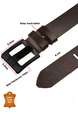 DeepSEA %100 Hakiki Deri Kemer Kalın Dilli Erkek Spor Kemer| Spor & Günlük Kullanım | Kısaltılabilir | Yerli Üretim 2502655