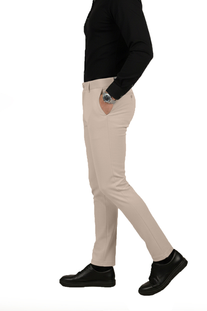 DeepSEA Erkek Esnek Kumaş Slim Fit Beli Lastikli Günlük Spor Pantolon 2600700