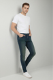 DeepSEA Likralı Dar Kesim Taşlanmış Kot Pantolon Günlük & Şehir Stili Erkek Jean 2608441