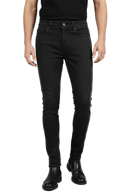 DeepSEA Likralı Dar Kesim Taşlanmış Kot Pantolon Slim Fit Erkek Jean Fermuarlı Kapama 2608301