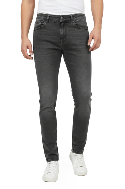 DeepSEA Likralı Dar Kesim Taşlanmış Kot Pantolon Slim Fit Erkek Jean Fermuarlı Kapama 2608409