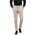 DeepSEA Erkek Likralı Gofre Kumaş Beli Lastikli İpli Slim Fit Günlük Pantolon 2600572