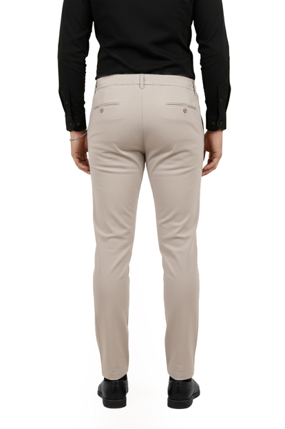DeepSEA Erkek Likralı Gofre Kumaş Beli Lastikli İpli Slim Fit Günlük Pantolon 2600572
