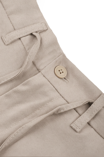 DeepSEA Erkek Likralı Gofre Kumaş Beli Lastikli İpli Slim Fit Günlük Pantolon 2600572