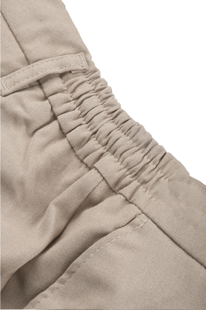 DeepSEA Erkek Likralı Gofre Kumaş Beli Lastikli İpli Slim Fit Günlük Pantolon 2600572