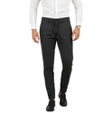 DeepSEA Erkek Likralı Gofre Kumaş Beli Lastikli İpli Slim Fit Günlük Pantolon 2600572