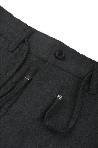 DeepSEA Erkek Likralı Gofre Kumaş Beli Lastikli İpli Slim Fit Günlük Pantolon 2600572