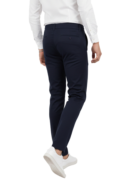 DeepSEA Erkek Likralı Gofre Kumaş Beli Lastikli İpli Slim Fit Günlük Pantolon 2600572