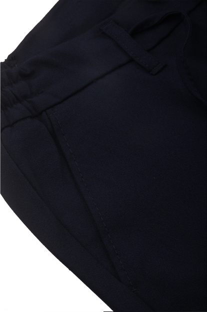 DeepSEA Erkek Likralı Gofre Kumaş Beli Lastikli İpli Slim Fit Günlük Pantolon 2600572