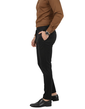 DeepSEA Erkek Likralı Gofre Kumaş Beli Lastikli İpli Slim Fit Günlük Pantolon 2600572 2