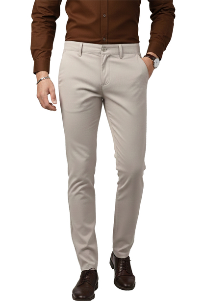 DeepSEA Erkek Likralı Beli Lastikli & İpli Dar Kesim Şık Kumaş Pantolon 2600572