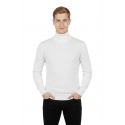 DeepSEA Tam Balıkçı Yaka Yanları Örme Desenli Slim Fit Boğazlı Kazak 2505495