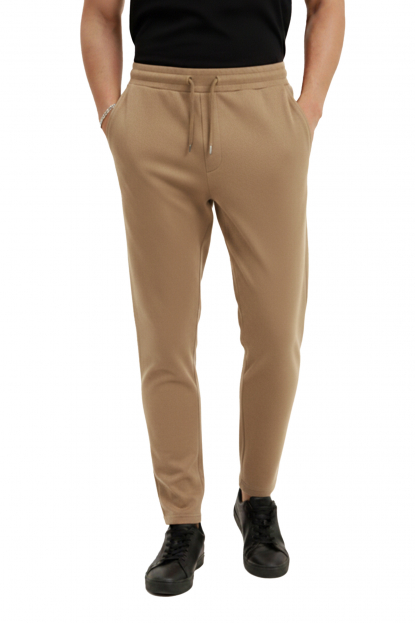 DeepSEA Beli Lastikli Bağcıklı Süet Spor Pantolon 2505556