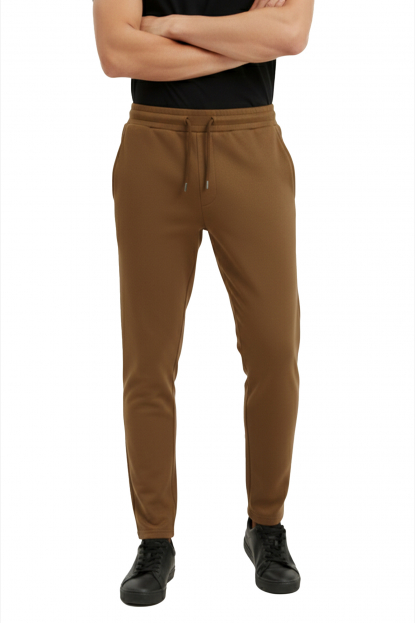 DeepSEA Beli Lastikli Bağcıklı Süet Spor Pantolon 2505556