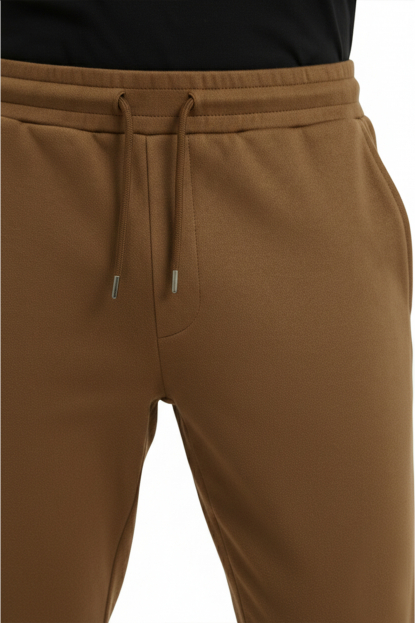 DeepSEA Beli Lastikli Bağcıklı Süet Spor Pantolon 2505556