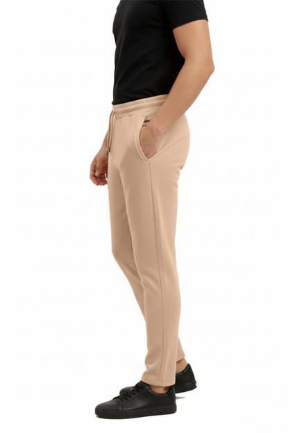 DeepSEA Beli Lastikli Bağcıklı Süet Spor Pantolon 2505556